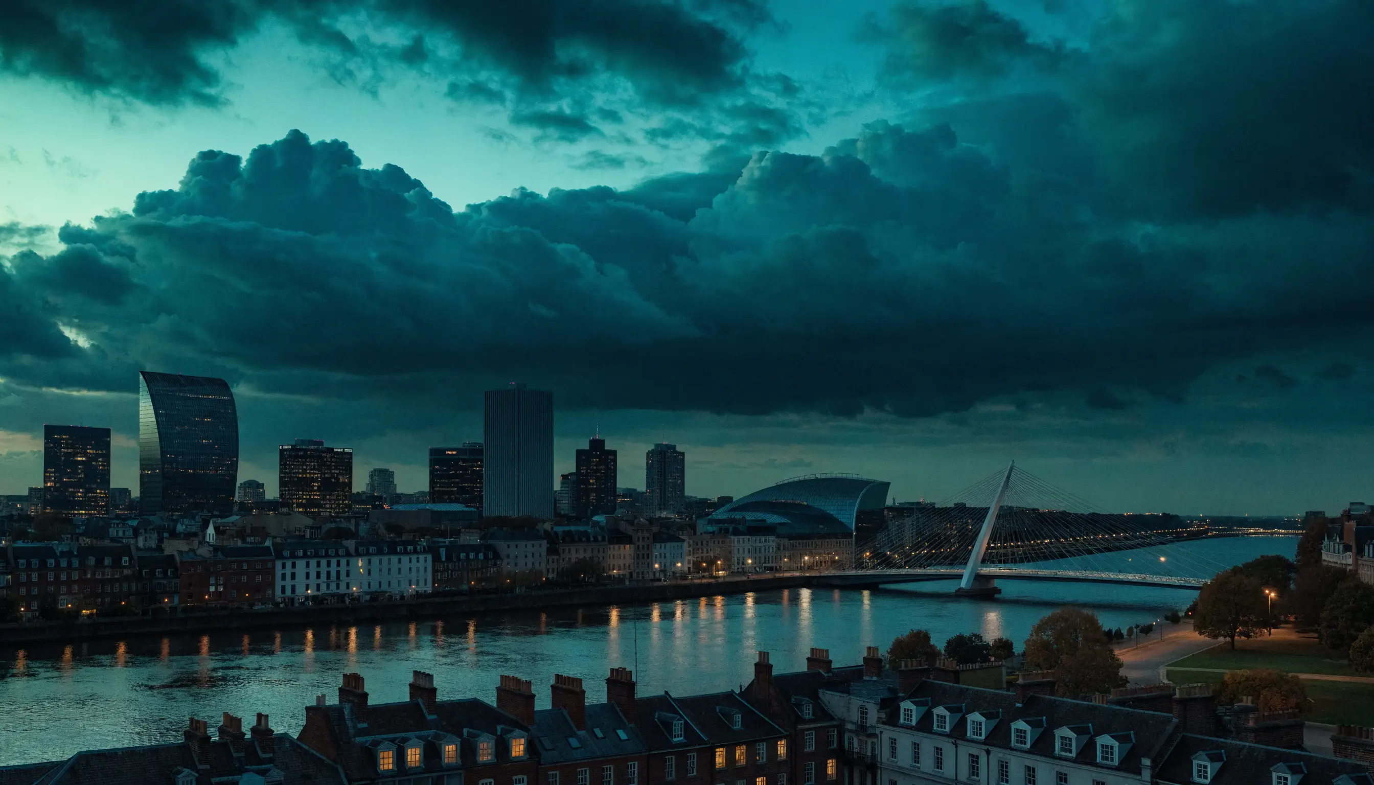 Dublin skyline at dusk — IPTV Dublin by IPTV Ireland Hub