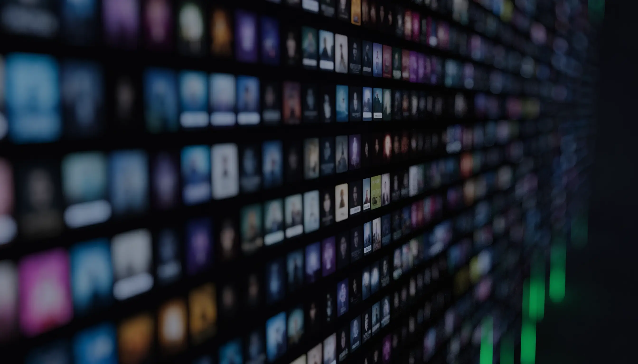 Wall of on-demand movies and series available on IPTV Ireland Hub